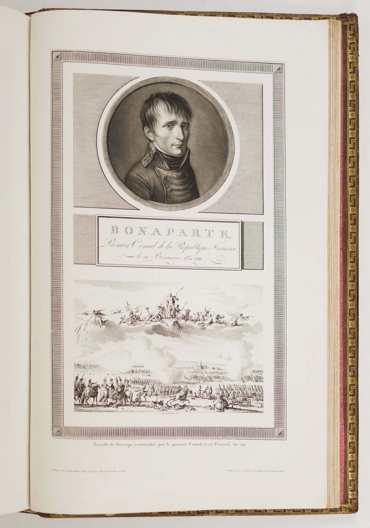Portrait of Napoleon from the tableaux of the French Revolution