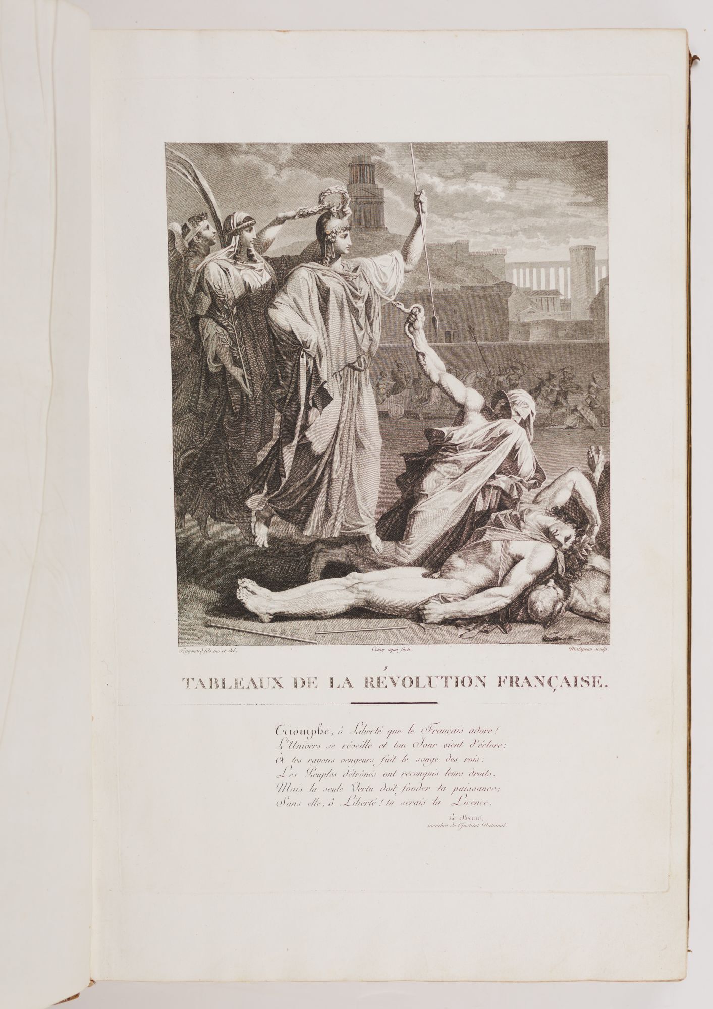 Allegorical frontispiece from the tableaux of the French Revolution