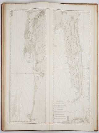 Neptune Americo-Septentrional Contenant les C&ocirc;tes, &Icirc;les et Bancs, les Baies, Ports, et Mouillages, et les Sondes des Mers de cette partie du Monde, depuis le Groenland inclusivement, jusques et compris le Golfe du Mexique avec les &icirc;les de Sous-le-vent et du Vent, accompagn&eacute; de Plans particuliers des Ports les flus fr&eacute;quent&eacute;s. Ou Recueil de cartes hydrographiques &agrave; l'usage des Vai&szlig;eaux du Roi, R&eacute;dig&eacute; d'apr&egrave;s les Cartes Fran&ccedil;oises et Etrangeres les plus estim&eacute;es; Rectifi&eacute; d'apr&egrave;s des Plans Manuscrits authentiques, et a&szlig;ujetti aux Observations astronomiques Dre&szlig;&eacute; au D&eacute;p&ocirc;t G&eacute;n&eacute;ral des Cartes, Plans et Journaux de la Marine, et publi&eacute; par ordre du Roi