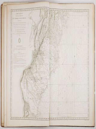 Neptune Americo-Septentrional Contenant les C&ocirc;tes, &Icirc;les et Bancs, les Baies, Ports, et Mouillages, et les Sondes des Mers de cette partie du Monde, depuis le Groenland inclusivement, jusques et compris le Golfe du Mexique avec les &icirc;les de Sous-le-vent et du Vent, accompagn&eacute; de Plans particuliers des Ports les flus fr&eacute;quent&eacute;s. Ou Recueil de cartes hydrographiques &agrave; l'usage des Vai&szlig;eaux du Roi, R&eacute;dig&eacute; d'apr&egrave;s les Cartes Fran&ccedil;oises et Etrangeres les plus estim&eacute;es; Rectifi&eacute; d'apr&egrave;s des Plans Manuscrits authentiques, et a&szlig;ujetti aux Observations astronomiques Dre&szlig;&eacute; au D&eacute;p&ocirc;t G&eacute;n&eacute;ral des Cartes, Plans et Journaux de la Marine, et publi&eacute; par ordre du Roi