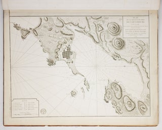 Neptune Americo-Septentrional Contenant les Côtes, Îles et Bancs, les Baies, Ports, et Mouillages, et les Sondes des Mers de cette partie du Monde, depuis le Groenland inclusivement, jusques et compris le Golfe du Mexique avec les îles de Sous-le-vent et du Vent, accompagné de Plans particuliers des Ports les flus fréquentés. Ou Recueil de cartes hydrographiques à l'usage des Vaißeaux du Roi, Rédigé d'après les Cartes Françoises et Etrangeres les plus estimées; Rectifié d'après des Plans Manuscrits authentiques, et aßujetti aux Observations astronomiques Dreßé au Dépôt Général des Cartes, Plans et Journaux de la Marine, et publié par ordre du Roi