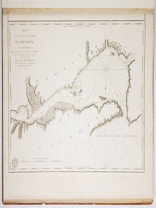 Neptune Americo-Septentrional Contenant les C&ocirc;tes, &Icirc;les et Bancs, les Baies, Ports, et Mouillages, et les Sondes des Mers de cette partie du Monde, depuis le Groenland inclusivement, jusques et compris le Golfe du Mexique avec les &icirc;les de Sous-le-vent et du Vent, accompagn&eacute; de Plans particuliers des Ports les flus fr&eacute;quent&eacute;s. Ou Recueil de cartes hydrographiques &agrave; l'usage des Vai&szlig;eaux du Roi, R&eacute;dig&eacute; d'apr&egrave;s les Cartes Fran&ccedil;oises et Etrangeres les plus estim&eacute;es; Rectifi&eacute; d'apr&egrave;s des Plans Manuscrits authentiques, et a&szlig;ujetti aux Observations astronomiques Dre&szlig;&eacute; au D&eacute;p&ocirc;t G&eacute;n&eacute;ral des Cartes, Plans et Journaux de la Marine, et publi&eacute; par ordre du Roi