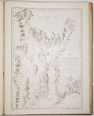 Neptune Americo-Septentrional Contenant les Côtes, Îles et Bancs, les Baies, Ports, et Mouillages, et les Sondes des Mers de cette partie du Monde, depuis le Groenland inclusivement, jusques et compris le Golfe du Mexique avec les îles de Sous-le-vent et du Vent, accompagné de Plans particuliers des Ports les flus fréquentés. Ou Recueil de cartes hydrographiques à l'usage des Vaißeaux du Roi, Rédigé d'après les Cartes Françoises et Etrangeres les plus estimées; Rectifié d'après des Plans Manuscrits authentiques, et aßujetti aux Observations astronomiques Dreßé au Dépôt Général des Cartes, Plans et Journaux de la Marine, et publié par ordre du Roi