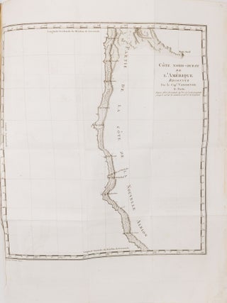 Voyage de d&eacute;couvertes, a l'oc&eacute;an pacifique du nord, et autour du monde, Entrepris par ordre de sa Majest&eacute; britannique; Ex&eacute;cut&eacute;, pendant les ann&egrave;es 1790, 1791, 1792, 1793, 1794 et 1795, par le capitaine George Vancouver; Traduit de l'anglais par P. F. Henry; Et accompagn&eacute; d'un Atlas compos&eacute; de diverses planches et de cartes g&eacute;ographiques