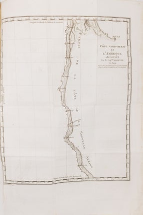 Voyage de découvertes, a l'océan pacifique du nord, et autour du monde, Entrepris par ordre de sa Majesté britannique; Exécuté, pendant les annèes 1790, 1791, 1792, 1793, 1794 et 1795, par le capitaine George Vancouver; Traduit de l'anglais par P. F. Henry; Et accompagné d'un Atlas composé de diverses planches et de cartes géographiques
