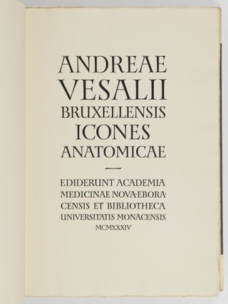 Andreae Vesalii bruxellensis icones anatomicae