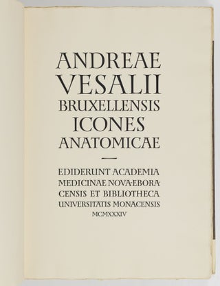 Andreae Vesalii bruxellensis icones anatomicae