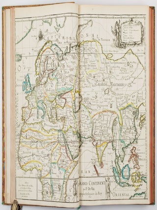 Cartes de geographie Les plus Nouvelles et les plus fideles, Auecque leurs Diuisions R&eacute;gulieres, qui marquent les Bornes des Estats selon les derniers Trait&eacute;s de Paix. Par P. du-Val G&eacute;ographe Ordinaire du Roy