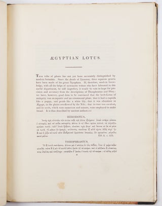 Illustrations of the lotus of antiquity. By R. Duppa, LL. B.