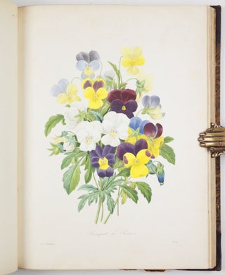 Choix des plus belles fleurs prises dans différentes familles du règne végétal et de quelques branches des plus beaux fruits groupées quelquefois, et souvent animées par des insectes et des papillons gravées, imprimées en couleur et retouchées au pinceau avec un soin qui doit répondre de leur perfection dédié a LL. AA. RR. les Princesses Louise et Marie d’Orléans par P. J. Redouté Chevalier de la Légion d’Honneur. . .