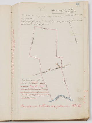 Illustrated manuscript real estate ledger for New York, New Jersey, Colorado, Missouri, Illinois etc.