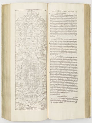 Primo [Secondo- Terzo-] volume & Quarta editione. Delle navigationi et viaggi raccolto da M. Gio. Batt. Ramusio, & con molti vaghi discorsi, da lui in molti luoghi dichiarato, & illustrato. Nel quale si contengono. . .