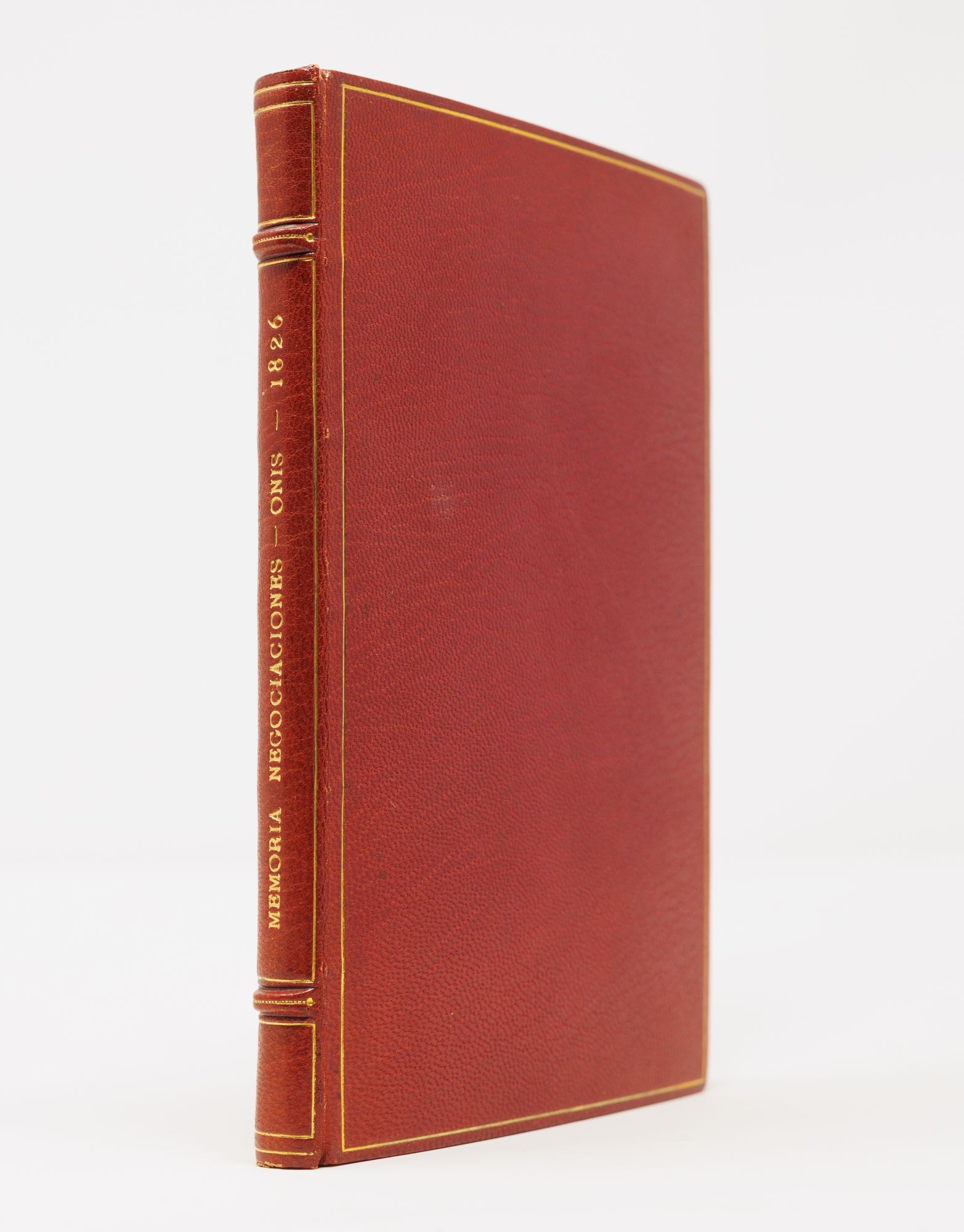 The binding of Onis's account of the negotiations for the Adams-Onis Treaty