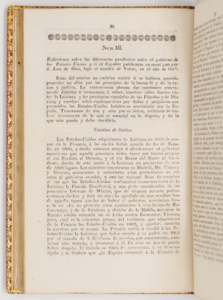 Memoria sobre las negociaciones entre España y los Estados-Unidos de América, que dieron motivo al tratado de 1819, con una noticia sobre la estadistice de aquel pais. Acompaña un Apéndice que contiene documentos importantes para mayor ilustracion del asunto. Por D. Luys de Onys, Ministro plenipotenciario que fué cerca de aquella república y actual Embajador de S. M. C. en la córte de Nápoles