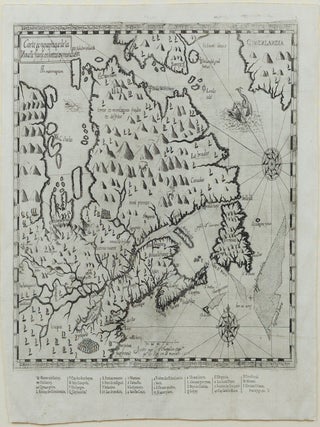 Carte geographique de la Nouelle franse en son vray meridiein