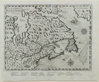 Carte geographique de la Nouelle franse en son vray meridiein