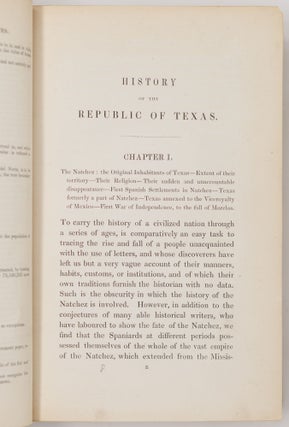 The history of the Republic of Texas, from the discovery of the country to the present time; and the cause of her separation from the Republic of Mexico. By N. Doran Maillard, Esq., barrister-at-law, of Texas