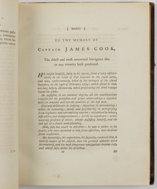 The three voyages of Captain Cook: FIRST: An account of the voyages… for making Discoveries in the Southern Hemisphere. . .; SECOND: A voyage towards the South Pole, and round the world…; THIRD: A voyage to the Pacific Ocean. . . for making Discoveries in the Northern Hemisphere