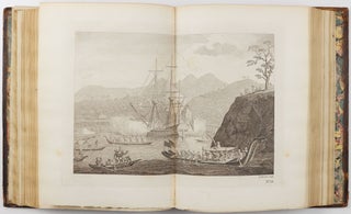 The three voyages of Captain Cook: FIRST: An account of the voyages… for making Discoveries in the Southern Hemisphere. . .; SECOND: A voyage towards the South Pole, and round the world…; THIRD: A voyage to the Pacific Ocean. . . for making Discoveries in the Northern Hemisphere