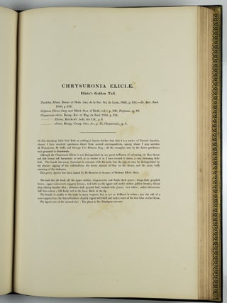 A monograph of the trochilidæ or family of humming-birds WITH A monograph of the trochilidæ or family of humming-birds by John Gould, F.R.S. completed after the author’s death by R. Bowdler Sharpe, F.L.S. &c., zoological department, British Museum. Supplement