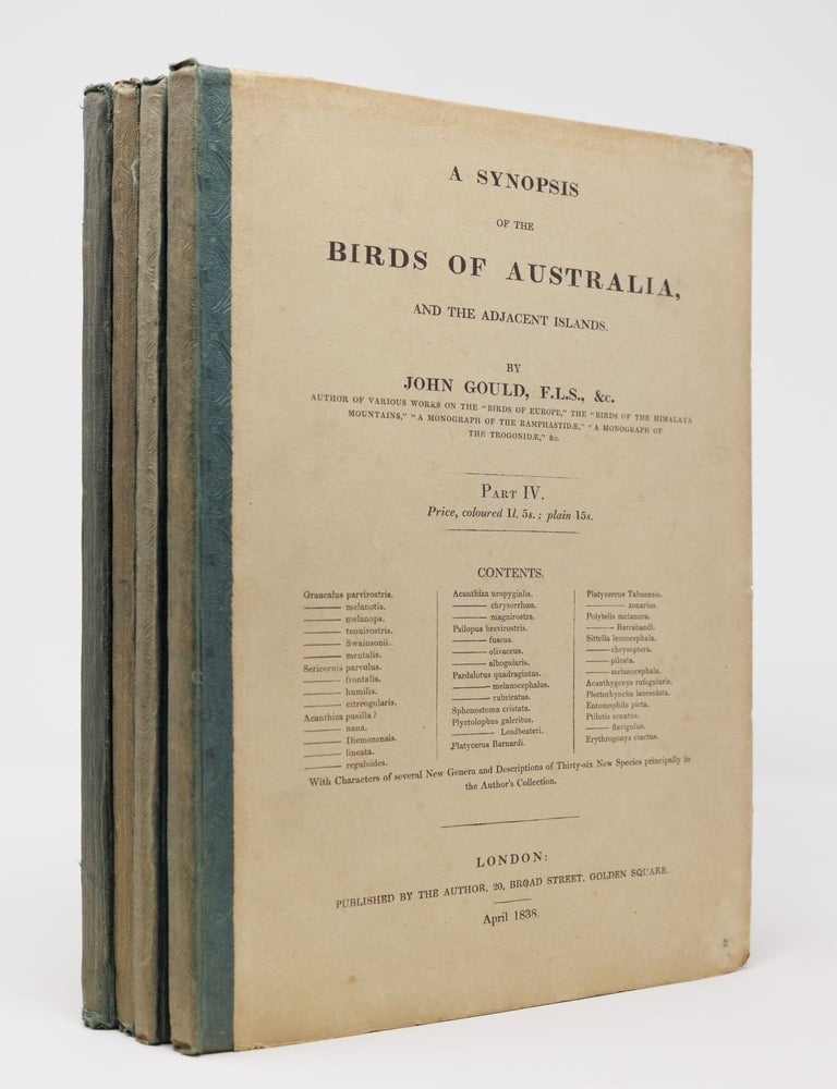 A synopsis of the birds of Australia, and the adjacent islands. John Gould.