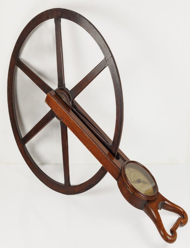 Item #JLR0753 A brass and mahogany Waywiser, banded in iron. Troughton.