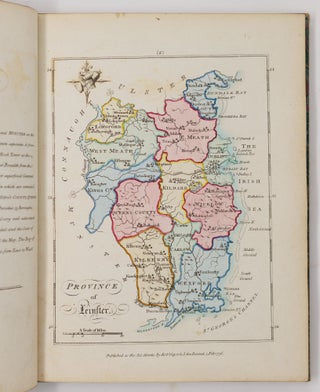 An Hibernian Atlas; or general description of the Kingdom of Ireland: Divided into Provinces; with its sub-divisions of Counties, Baronies, &c. Shewing their Boundaries, Extent, Soil, Produce, Contents, Measure, Members of Parliament, and Number of Inhabitants; also the Cities, Boroughs, Villages, Mountains, Bogs, Lakes, Rivers and natural curiosities Together with the Great and Bye Post Roads. The whole taken from actual Surveys and Observations, By Bernard Scale, Land Surveyor. and beautifully engraved on 78 Copper Plates, by Mess.rs Ellis and Palmer