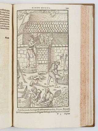 Georgii Agricolae de re metallica libri xii. Quibus Officia, Instrumenta, Machin&aelig;, ac omnia denique ad Metallicam spectantia, non modo luculentissim&egrave; describuntur, sed & per effigies, suis locis insertas, adiunctis Latinis, Germanicisque appelationibus ita ob oculos ponuntur, ut clarius tradi non possint. Eiusdem de animantibus subterraneis Liber, ab Autore recognitus: cum Indicibus diuersis, quicquid in opere tractatum est, pulchr&egrave; demonstrantibus