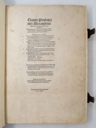 Claudii Ptolemei viri Alexandrini Mathematic&aelig; disciplinae Philosophio doctissimi Geographiae opus nouissima traductione e Graecorum archetypis castigatissime pressum: caeteris ante lucubratorum multo praestantius