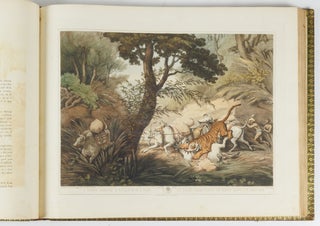 Oriental field sports; being a complete, detailed and accurate description of the wild sports of the East; and exhibiting, in a novel and interesting manner, the natural history of the elephant, the rhinoceros, the tiger, the leopard, the bear, the deer, the buffalo, the wolf, the wild hog, the jackall, the wild dog, the civet, and other undomesticated animals: as likewise the different species of feathered game, fishes, and serpents. . . The whole taken from the manuscript and designs of Captain Thomas Williamson, Who served upwards of Twenty Years in Bengal; the drawings by Samuel Howett, made uniform in size and engraved by the first artists under the direction of Edward Orme