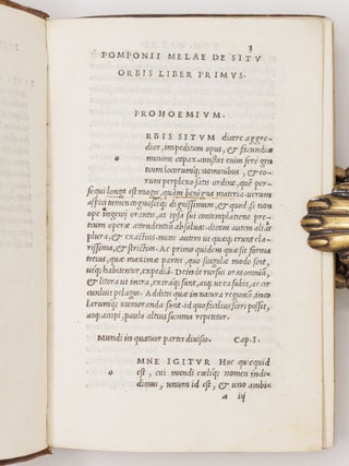 Pomponivs Mela. Ivlivs Solinvs. Itinerarivm Antonini Avg. Vibivs Seqvester. P. Victor de regionibus urbis Rom&aelig;. Dionysius Afer de Situ orbis Prisciano interprete