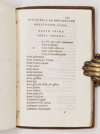Pomponivs Mela. Ivlivs Solinvs. Itinerarivm Antonini Avg. Vibivs Seqvester. P. Victor de regionibus urbis Rom&aelig;. Dionysius Afer de Situ orbis Prisciano interprete