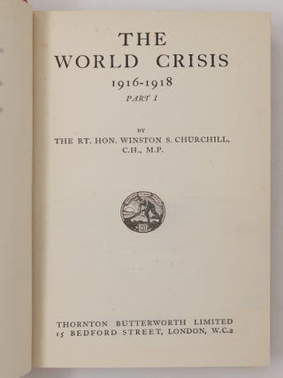 The World Crisis 1911-1914 [--1915, --1916-1918 Part I[--2], --The Aftermath, --The Eastern Front]