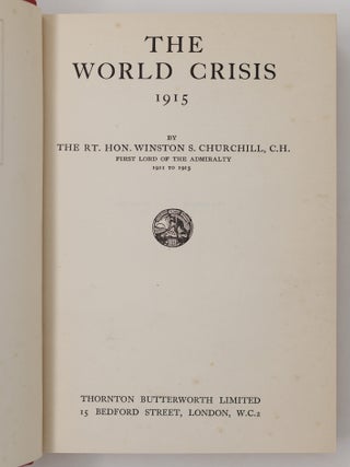 The World Crisis 1911-1914 [--1915, --1916-1918 Part I[--2], --The Aftermath, --The Eastern Front]