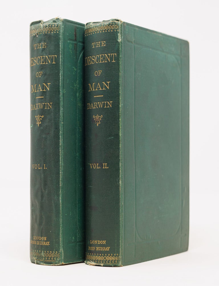 Item #JLR0830 The descent of man, and selection in relation to sex. Charles Darwin.