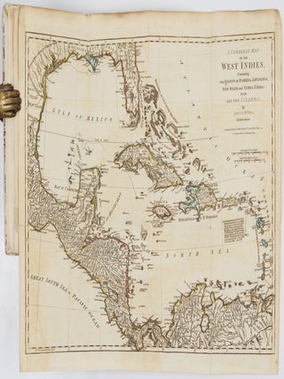 The American military pocket atlas; being an approved collection of correct maps, both general and particular, of the British colonies; Especially those which now are, or probably may be the theatre of war; Taken principally from the actual Surveys and judicious Observations of Engineers De Brahm and Romans; Cook, Jackson and Collet; Maj. Holland, and other Officers, employed in His Majesty&rsquo;s fleets and armies