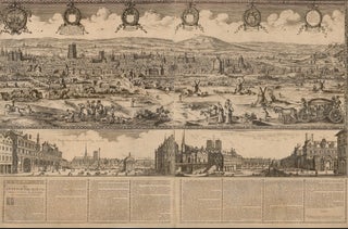 Lutetiæ, vulgo, Paris, urbis Galliarum primariæ, non Europæ solius, sed orbis totius celeberrimæ prospectus