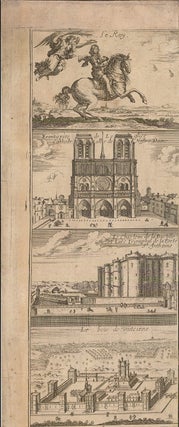 Lutetiæ, vulgo, Paris, urbis Galliarum primariæ, non Europæ solius, sed orbis totius celeberrimæ prospectus