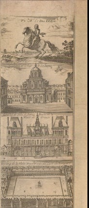 Lutetiæ, vulgo, Paris, urbis Galliarum primariæ, non Europæ solius, sed orbis totius celeberrimæ prospectus