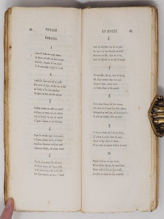 Voyage en Mor&eacute;e, a Constantinople, en Albanie, et dans plusieurs autres parties de l'Empire Othoman, pendant les ann&eacute;es 1798, 1799, 1800 et 1801. Comprenant la description de ces pays, leurs productions, les m&oelig;urs, les usages, les maladies et le commerce de leurs habitans; avec des rapprochemens entre l'&eacute;tat actuel de la Gr&egrave;ce, et ce qu'elle fut dans l'antiquit&eacute;. Par F. C. H. L. Pouqueville, docteur en m&eacute;decine, membre de la commission des science et des arts d'&Eacute;gypte, etc. Ouvrage enrichi d'un Pr&eacute;cis historique et g&eacute;ographique sur l'ancienne &Eacute;pire, et de Cartes dress&eacute;es par M. Barbi&eacute; du Bocage, G&eacute;ographe des Relations Ext&eacute;rieures, accompagn&eacute; de Pi&egrave;ces justificatives, et orn&eacute; de Figures et de Vue [sic] nouvelles. D&eacute;di&eacute; a S. M. l'Empereur