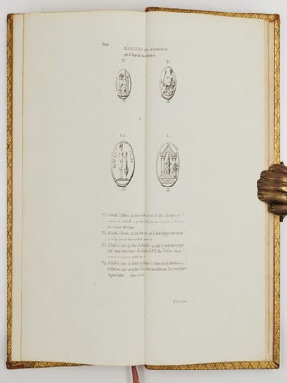 Voyage du jeune Anacharsis en Gr&egrave;ce, dans le milieu du quatri&egrave;me si&egrave;cle avant l'&egrave;re vulgaire. Tome premier [&ndash;second &ndash;troisi&egrave;me &ndash;quatri&egrave;me]. AND Recueil de cartes g&eacute;ographiques plans, vues et m&eacute;dailles de l'ancienne Gr&egrave;ce, relatifs au voyage du jeune Anacharis, pr&eacute;c&eacute;d&eacute; d'une analyse critique des cartes