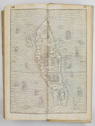 Primo volume, & Terza editione delle navigationi et viaggi raccolto gia da M. Gio. Battista. Ramusio, & con molti & vaghi discorsi, da lui in molti luoghi dichiarato & illustrato. . . WITH Delle navigationi et viaggi raccolte da M. Gio. Battista Ramusio, Et illustrate con molti vaghi Discorsi da lui dichiarati: volume secondo. . . AND Terzo volume delle navigationi et viaggi. . .