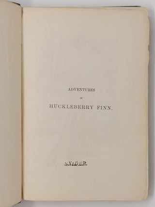 Adventures of Huckleberry Finn (Tom Sawyer's comrade). Scene: The Mississippi Valley. Time: Forty to Fifty Years Ago. By Mark Twain. With one hundred and seventy-four illustrations