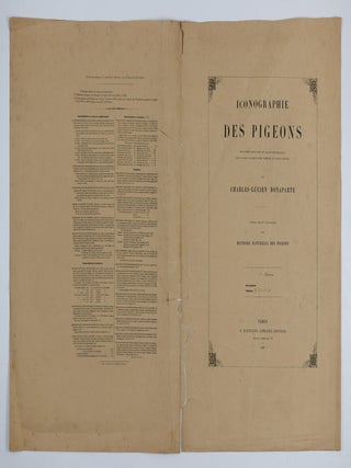 Item #JLR0862 Iconographie des pigeons non figurés par Mme Knip (Mme Pauline Decourcelles) dans...