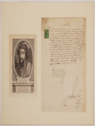 Item #JLR0866 Letter signed. King of France Francis I