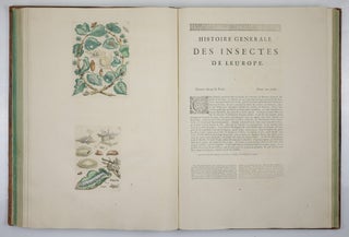Mariæ Sibillæ Merian dissertatio de generatione et metamorphosibus insectorum surinamensium. . . Dissertation sur la generation et les transformations des insectes de Surinam. . . BOUND WITH Histoire des insectes de l’Europe, Dessinée d’après nature & expliquée par Marie Sibille Merian. . .