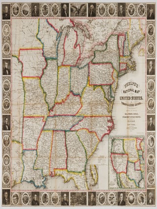 Item #JLR0872 Phelps's national map of the United States, a travellers guide. Embracing the...