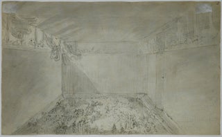 Three studies of the Tennis Court Oath (Serment du jeu de paume) on two sheets