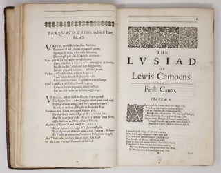 The Lusiad, or, Portugals Historicall Poem: written In the Portingall Language by Luis de Camoens; and Now newly put into English by Richard Fanshaw Esq;