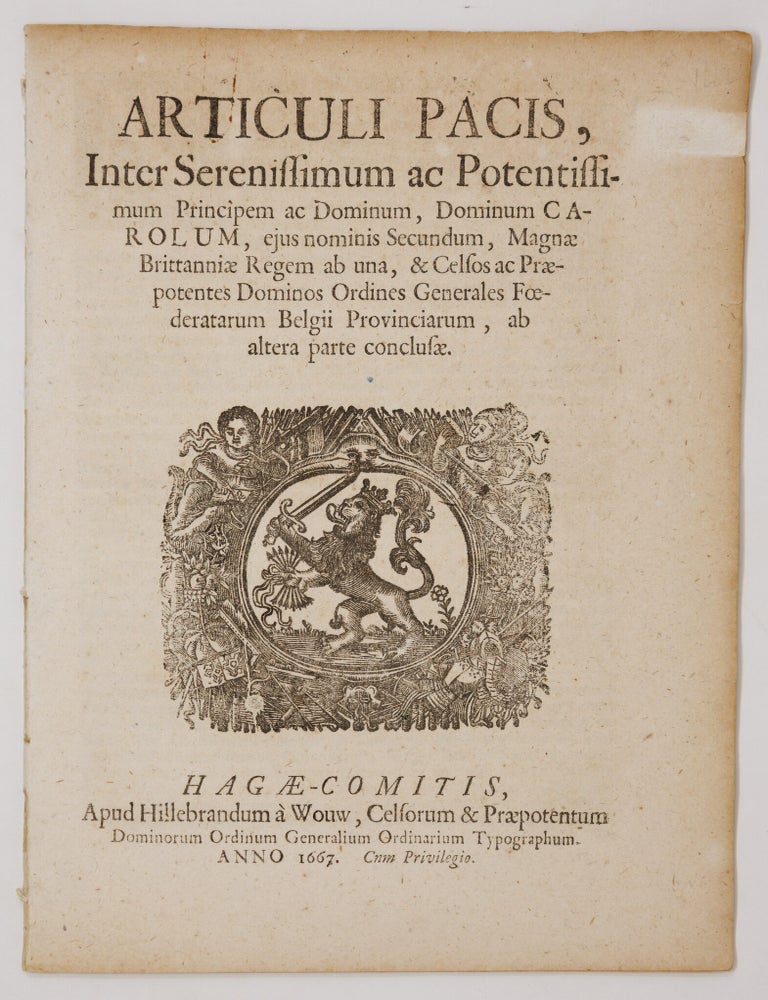 Articuli pacis, Inter Serenissimum ac Potentissimum Principem ac Dominum, Dominum Carolum, ejus...